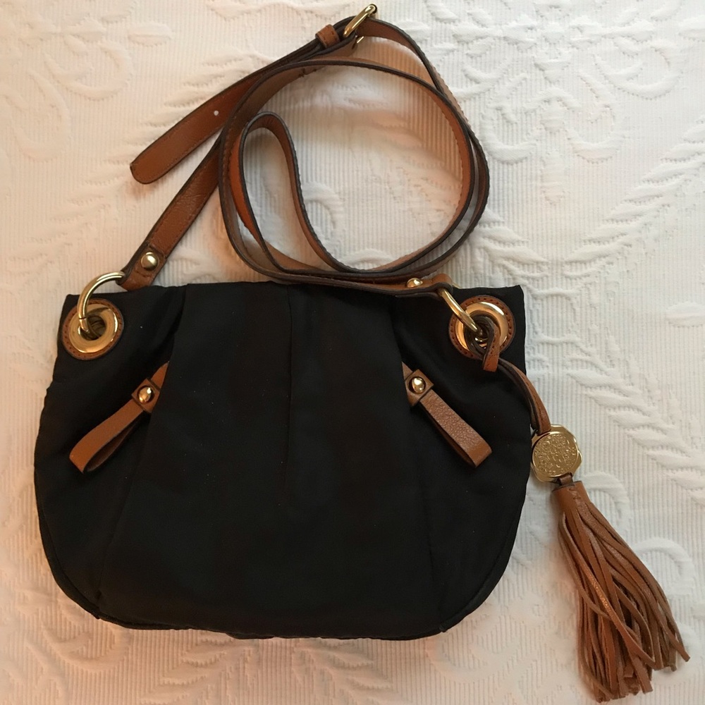 Vince Camuto Nylon Crossbody- Black